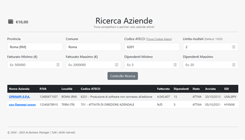 Info Aziende